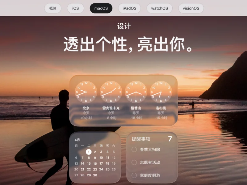Spatial Glass UI